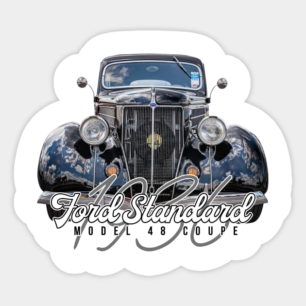 1936 Ford Standard Model 48 Coupe Sticker by Gestalt Imagery